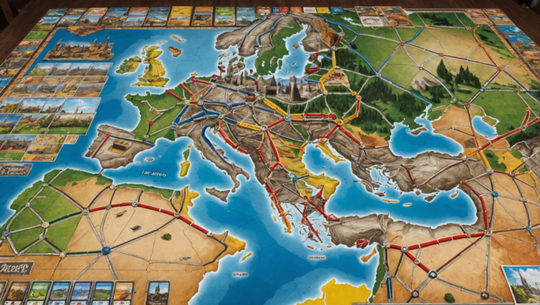 plongez dans l'univers captivant des aventuriers du rail europe, le jeu de société incontournable pour les amateurs de voyages ferroviaires. créez des itinéraires stratégiques à travers les plus belles villes d'europe et défiez vos amis dans une aventure palpitante. parfait pour des soirées en famille ou entre amis, ce jeu promet des heures de plaisir et de convivialité.