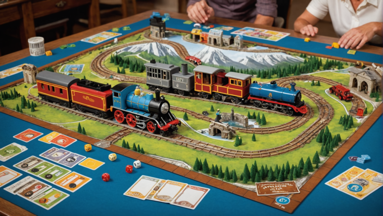 découvrez les aventuriers du rail, le jeu de société parfait pour animer vos soirées entre amis ! partez à l'aventure en construisant des chemins de fer, tout en rivalisant de stratégie et de bonne humeur. un must-have pour des moments ludiques inoubliables !