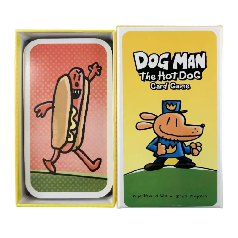 découvrez le jeu de cartes dog man, une expérience ludique inspirée de la célèbre série de livres. parfait pour les familles et les amis, ce jeu promet des heures de divertissement avec des stratégies captivantes et des illustrations colorées. plongez dans l'univers hilarant de dog man et amusez-vous en jouant ensemble !