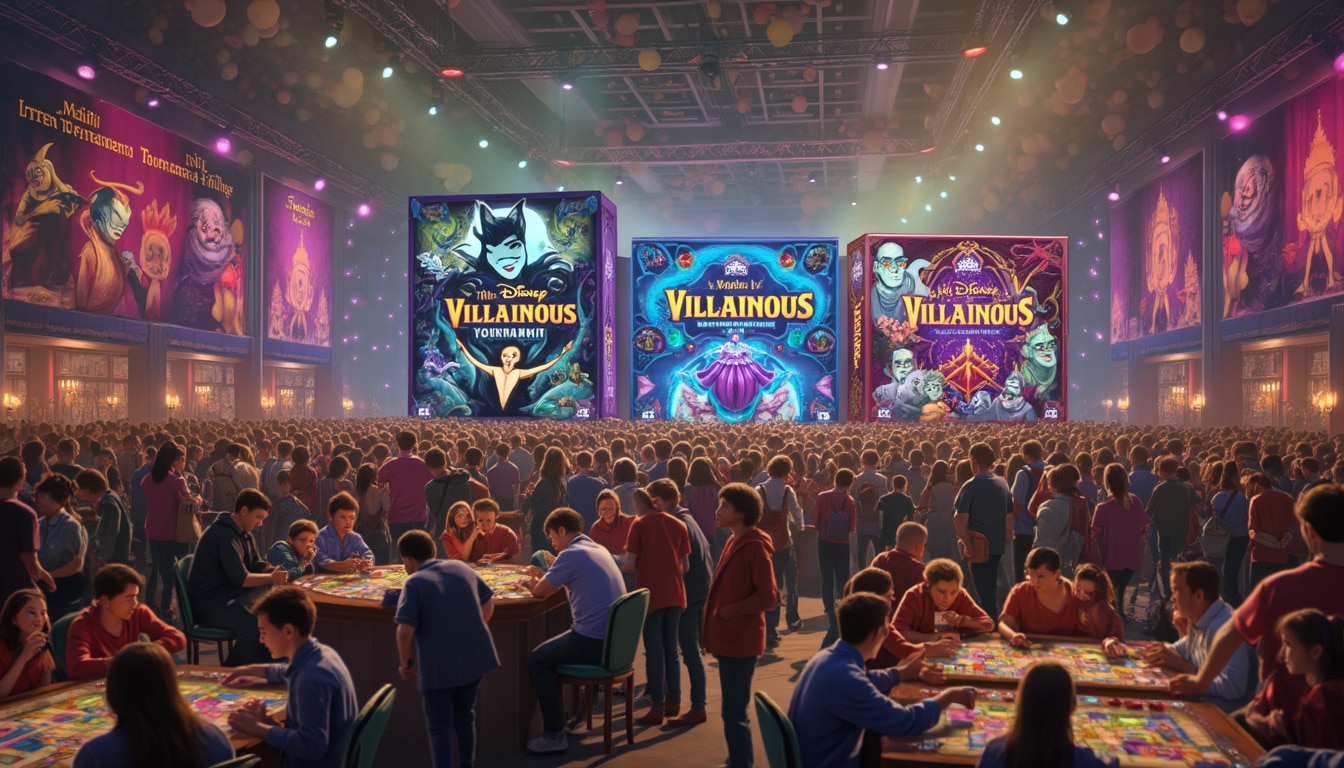 découvrez les nouveaux jeux disney villainous de ravensburger et plongez dans des tournois internationaux passionnants. rejoignez vos méchants préférés dans des aventures stratégiques et défiez des joueurs du monde entier !