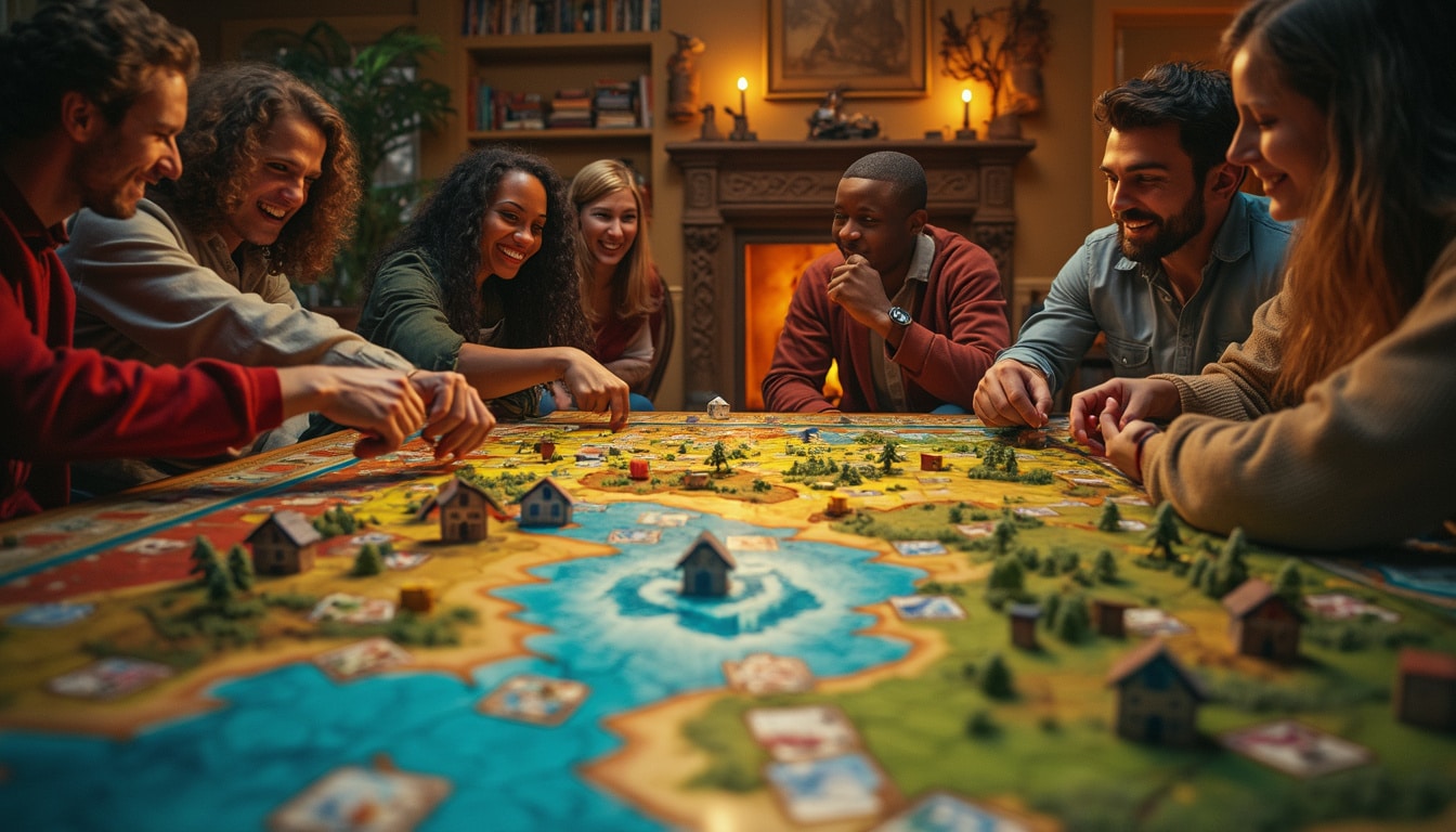 découvrez "une nouvelle aventure", un jeu exit inspiré de catan qui allie énigmes et stratégie. plongez dans un univers captivant où chaque décision compte, suscitant curiosité et enthousiasme parmi les joueurs. préparez-vous à relever des défis passionnants et à vivre une expérience inoubliable!