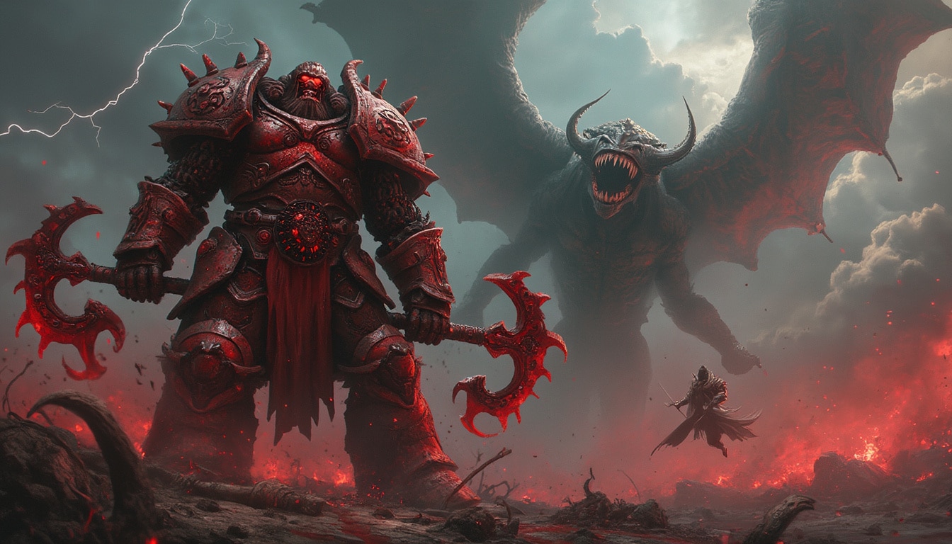 découvrez les plus grands champions de khorne dans l'univers de warhammer. plongez dans leurs récits épiques, leurs batailles légendaires et leur soif insatiable de sang et de gloire. un incontournable pour tous les fans de warhammer et de lore fantastique.