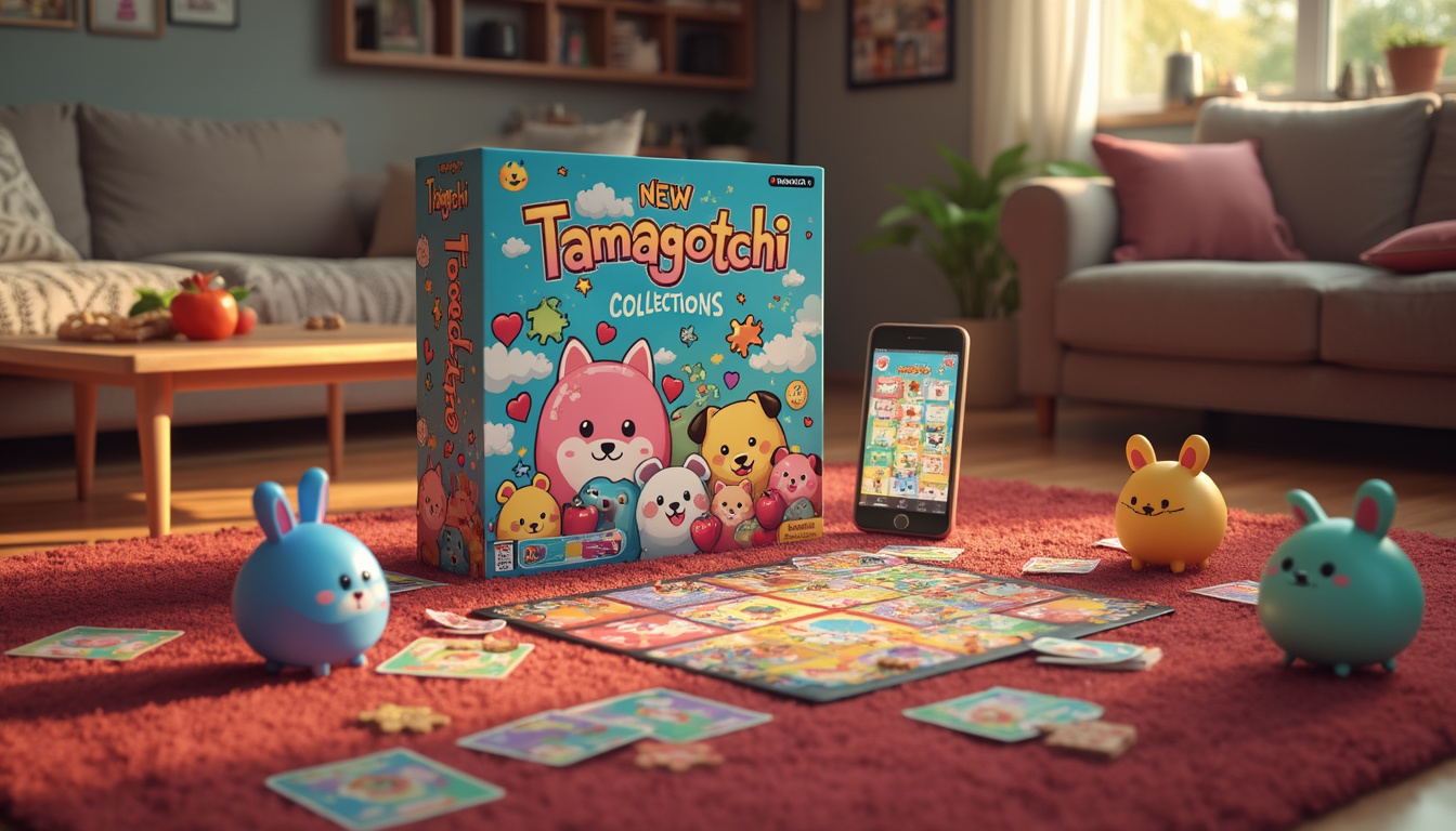 Nouvelles collections de Tamagotchi : des animaux de compagnie virtuels réinventés en jeu de société chaleureux