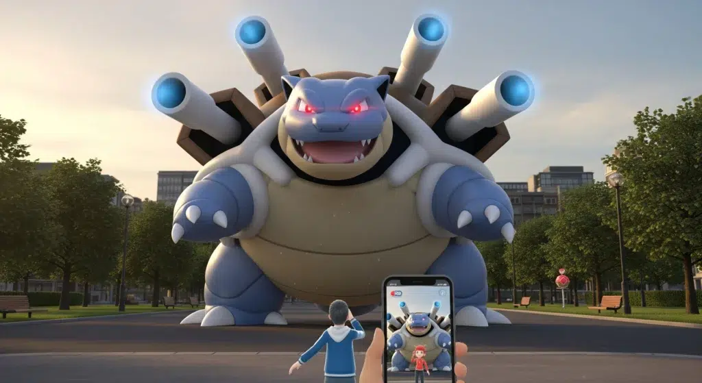 Gigantamax Blastoise dans Pokemon Go