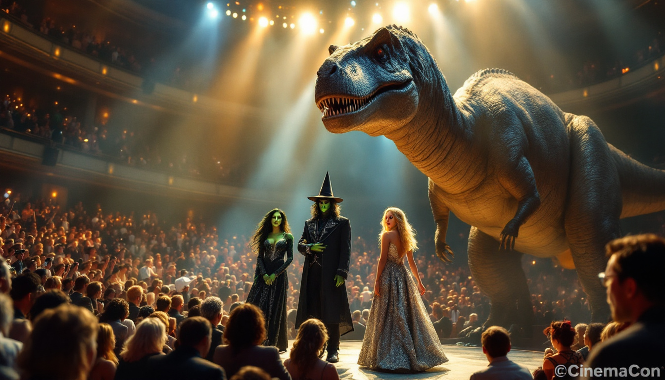 découvrez les moments forts de cinemacon avec wicked et jurassic world : renaissance, les stars phares de l'événement organisé par universal. plongez dans l'univers captivant de ces franchises emblématiques et explorez les dernières nouveautés et annonces qui enthousiasment les fans de cinéma.