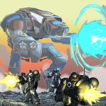 Plongez dans l'univers épique de Warhammer 40K avec le titan Warhound, une machine agile et destructrice, emblème du combat rapide et stratégique.