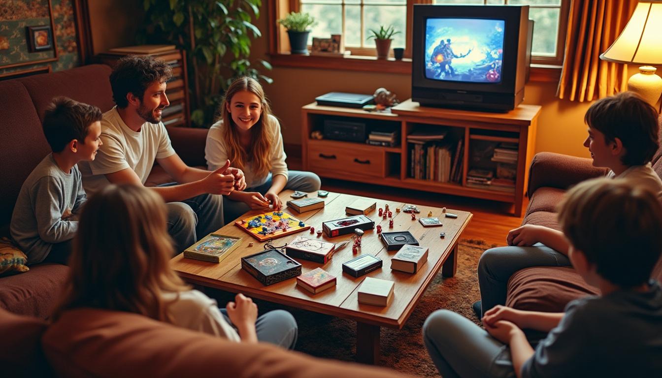 découvrez pourquoi de plus en plus de parents d'aujourd'hui reviennent aux classiques des années 90 comme blockbuster et les jeux de société pour lutter contre l'ennui en famille et se déconnecter des écrans.