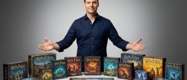 Meilleure sélection de jeux Harry Potter. L'image montre un connaisseur présenter le top des jeux Harry Potter sur le marché
