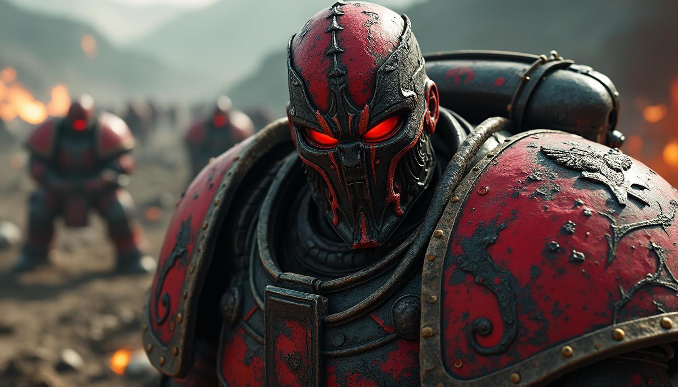 découvrez khârn le traître, guerrier iconique des world eaters dans warhammer 40k: origines, exploits, dévotion à khorne et impact sur le lore et le jeu.