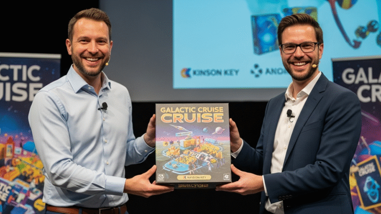 Deux équipes marketing du développement du jeu Galactic Cruise