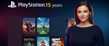 La bannière de Playstation 15 ans