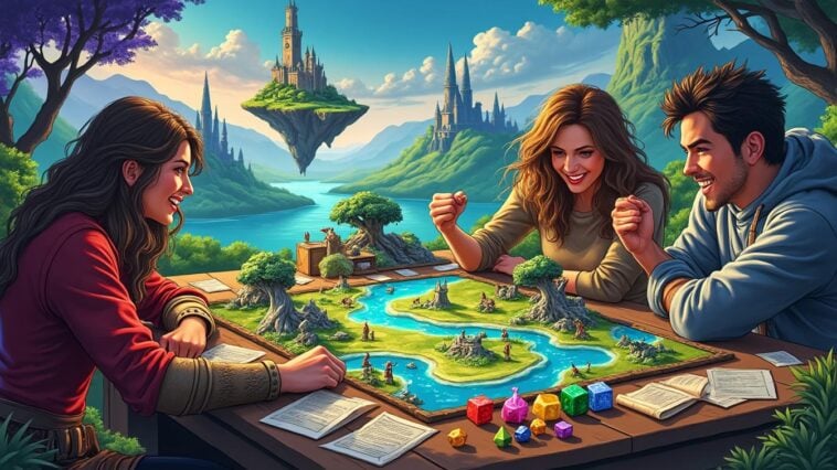découvrez un jeu de société captivant, inspiré de d&d, qui combine stratégie subtile et mécanismes de prise de risque palpitants pour des parties ludiques entre amis. plaisir et rebondissements garantis !