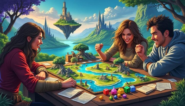 découvrez un jeu de société captivant, inspiré de d&d, qui combine stratégie subtile et mécanismes de prise de risque palpitants pour des parties ludiques entre amis. plaisir et rebondissements garantis !
