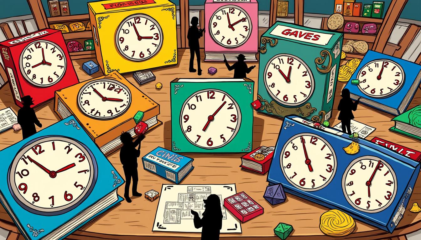 Classement des jeux de société selon la tromperie de leur indication de durée de jeu sur la boîte