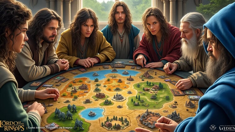 découvrez le nouveau jeu de société le seigneur des anneaux inspiré de pandemic, maintenant disponible sur amazon ! coopérez pour sauver la terre du milieu dans cette aventure palpitante pour toute la famille.
