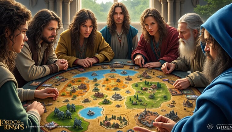 découvrez le nouveau jeu de société le seigneur des anneaux inspiré de pandemic, maintenant disponible sur amazon ! coopérez pour sauver la terre du milieu dans cette aventure palpitante pour toute la famille.