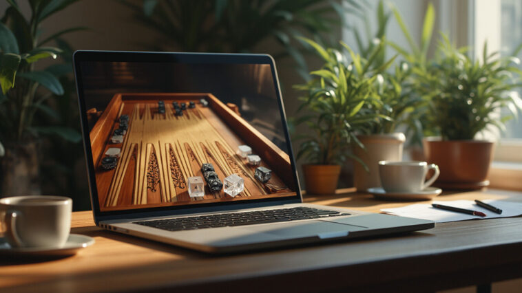 Découvrez le backgammon en ligne et jouez gratuitement depuis votre navigateur sans inscription. Affrontez des joueurs du monde entier dans ce jeu de stratégie classique et améliorez vos compétences en toute simplicité !