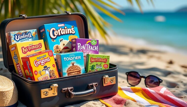 découvrez notre sélection de 5 jeux de société incontournables à emporter dans vos bagages pour des vacances conviviales et amusantes en famille ou entre amis.