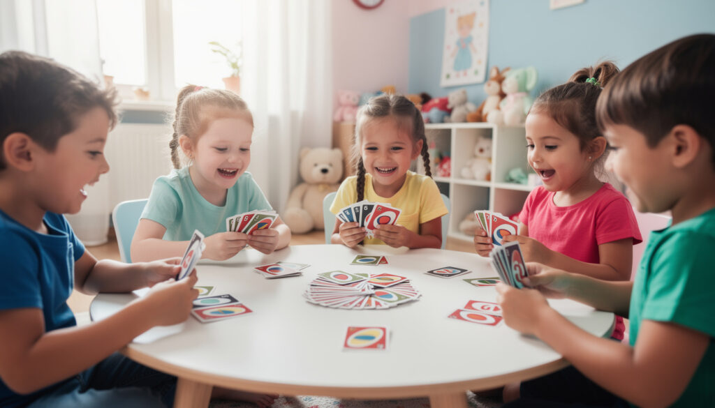 découvrez uno junior, l'adaptation du célèbre jeu uno spécialement conçue pour les enfants avec des règles simplifiées et des parties rapides, pour s'amuser en famille dès 3 ans.