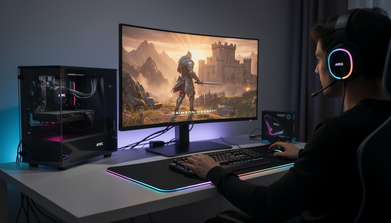 découvrez que crimson desert est désormais compatible avec les gpu intel arc, offrant une expérience de jeu optimisée et des performances améliorées pour les joueurs utilisant cette technologie.