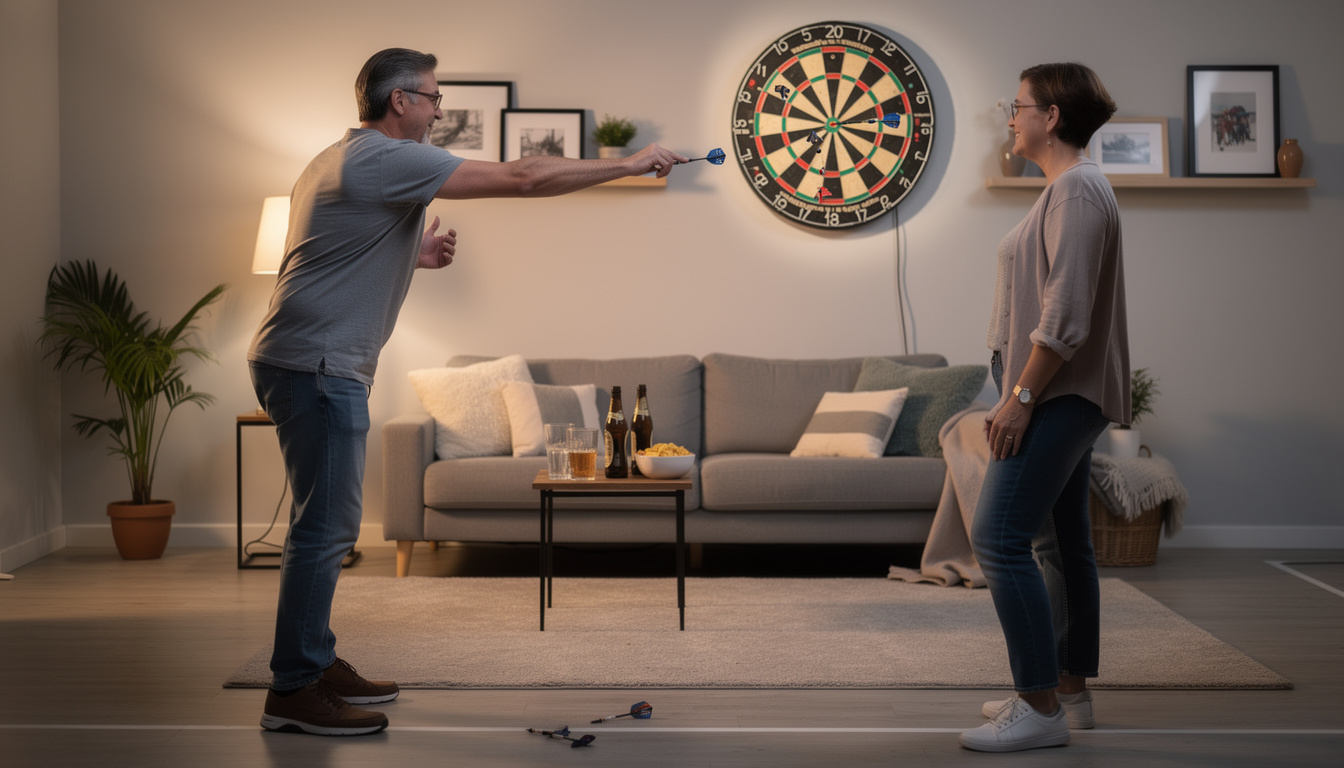 La distance idéale pour un jeu de fléchettes chez soi