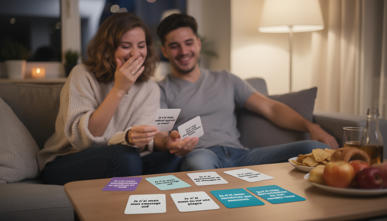 découvrez les meilleures questions coquines pour pimenter votre jeu 'je n'ai jamais' et passer des moments complices et amusants en toute intimité.