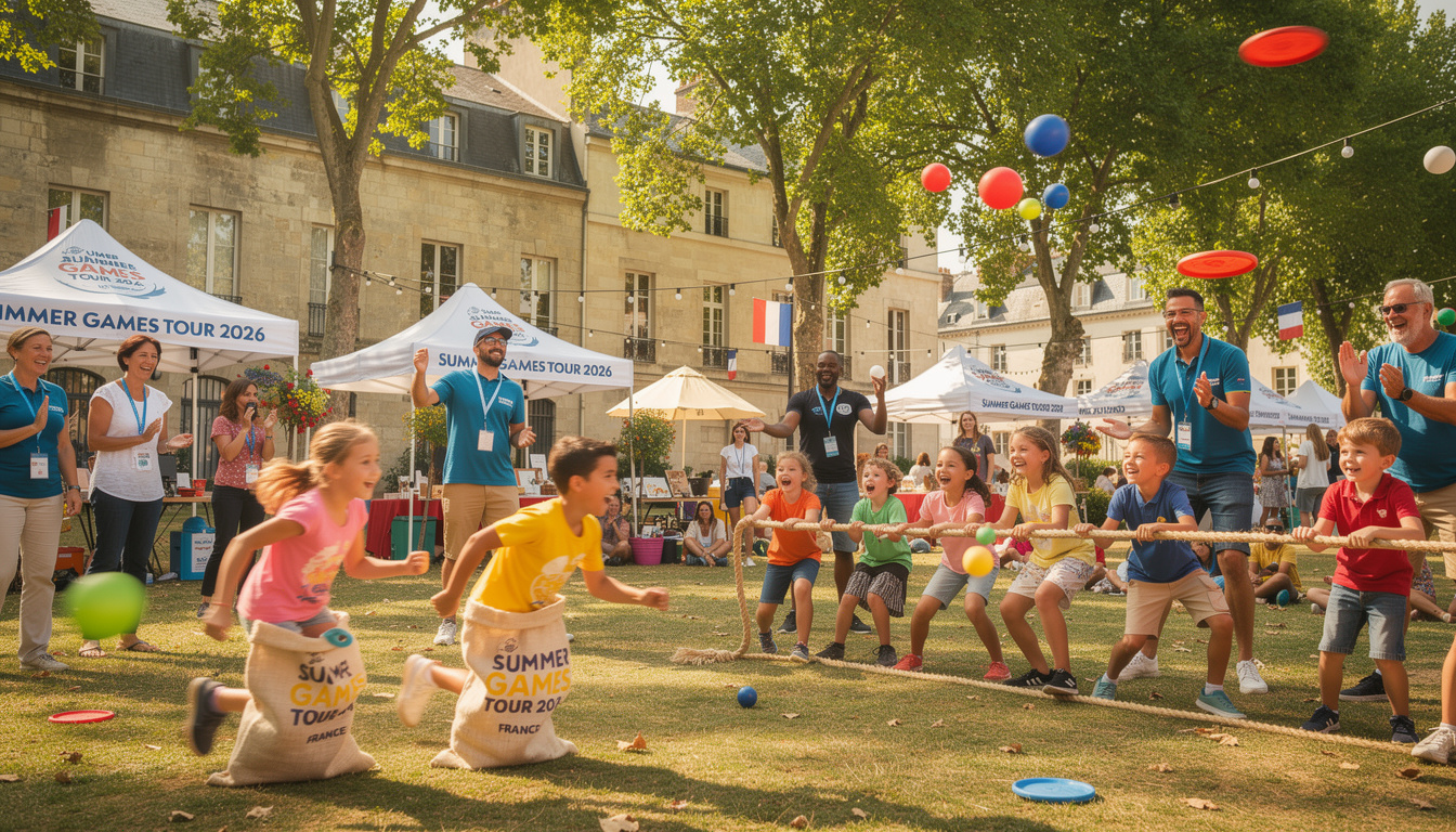 découvrez le summer games tour 2026, le festival itinérant qui parcourt la france pour vous faire vibrer avec ses jeux captivants et moments conviviaux.