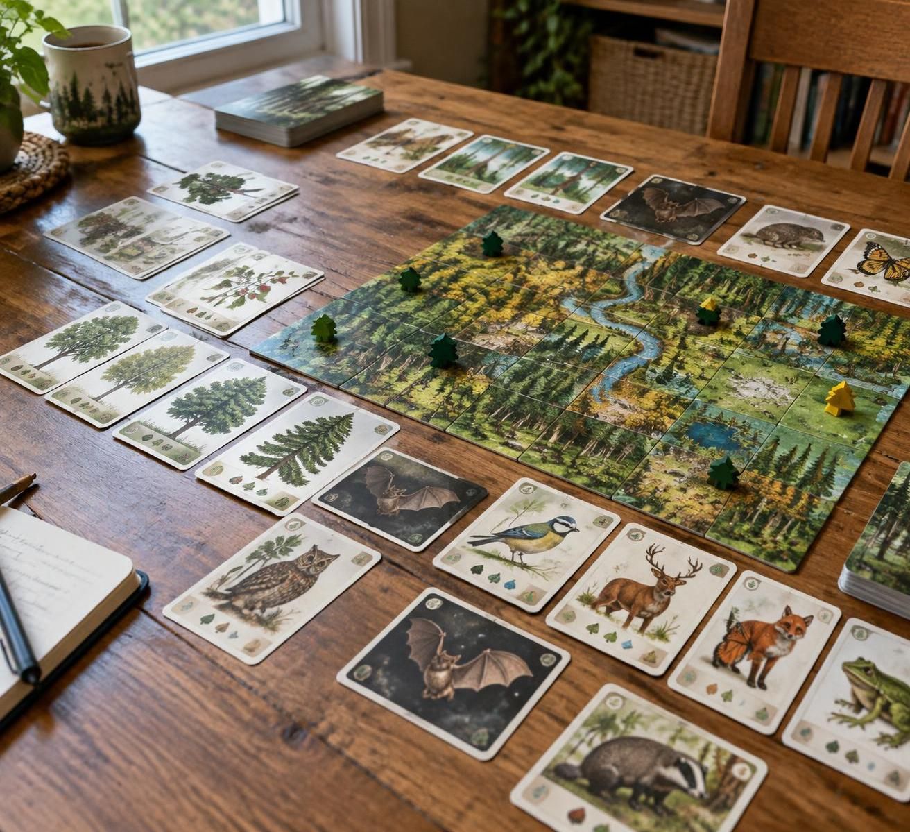 découvrez l’histoire de forêt mixte, le jeu de cartes où chaque partie donne vie à un écosystème forestier riche et plein de surprises.